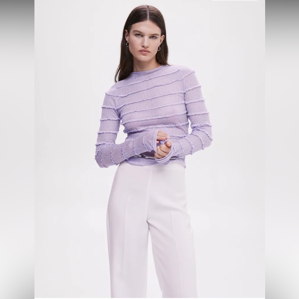 Mango Gathered Texture Sweater